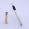 1200 Golden Dragon Fountain Pen – Red Crystal Accent