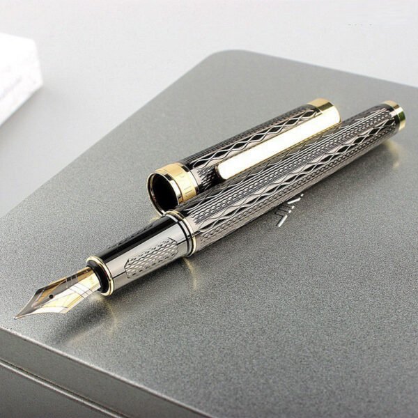Hbf44a3f3eca1419ba34eb95bc0e73d3fD.jpg_960x960q80.jpg Executive-Style Metal Fountain Pen – Iridium-Point Nib