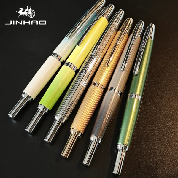Metal Retractable Fountain Pen – Assorted Finishes