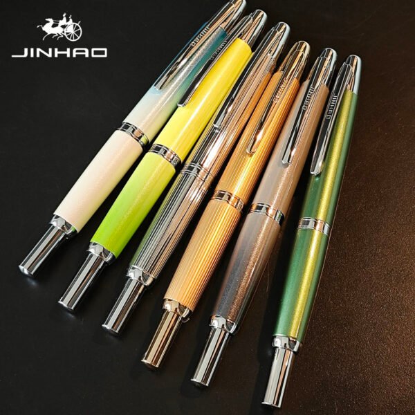 Metal Retractable Fountain Pen – Assorted Finishes