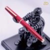 Red & Gold-Tone Fountain Pen – Fine Nib