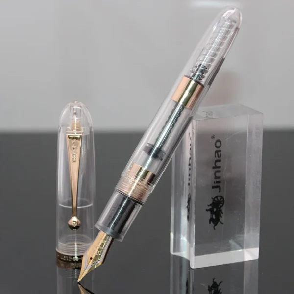 Hc20cae807f88428f83dba04af2fc528fM.webp 9016 Clear Barrel Fountain Pen – Large Ink Window