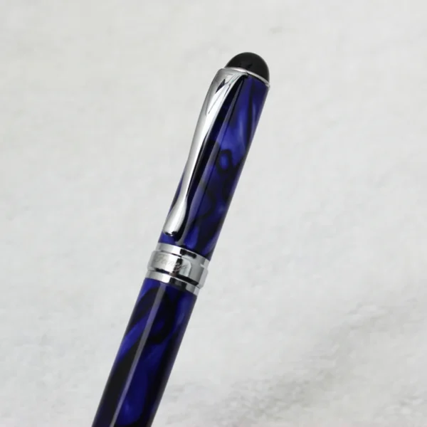 Blue Metal Fountain Pen – Modern Design