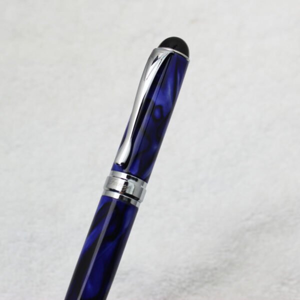 Blue Metal Fountain Pen – Modern Design