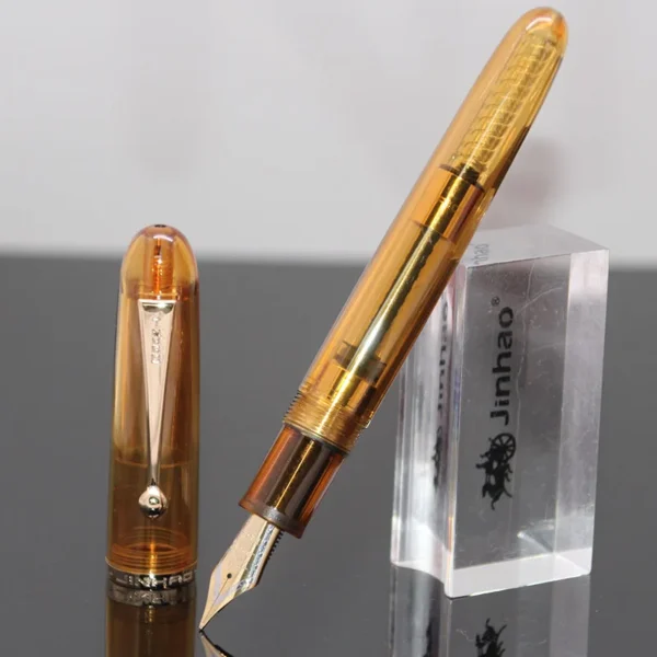 Hc97ac040100f4d1a8800219ae3788f22q.webp 9016 Clear Barrel Fountain Pen – Large Ink Window