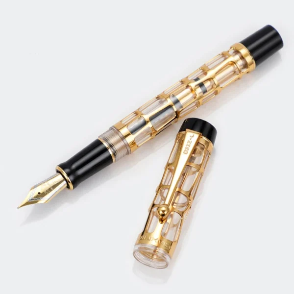 Hc9f523dbb47349a79ea7337d93940579J.webp Century 100 Skeleton Fountain Pen – Openwork Design
