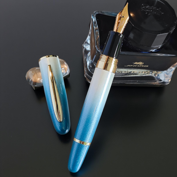Shark-Shaped Metal Fountain Pen – Statement Design