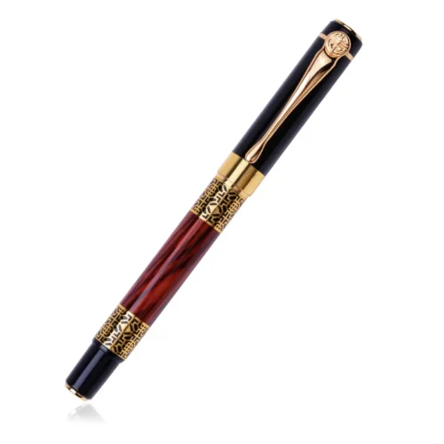 Vintage Wood-Finish Fountain Pen – Classic Design
