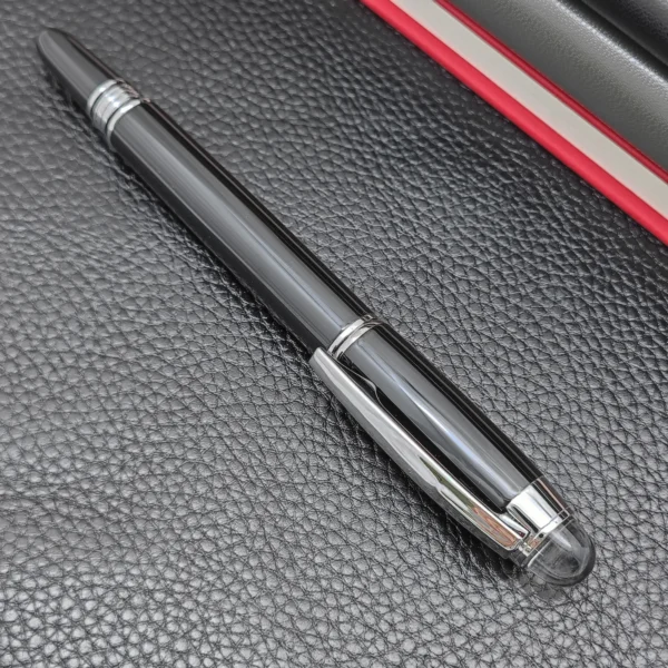 79 Black Grid Fountain Pen – Metal Barrel