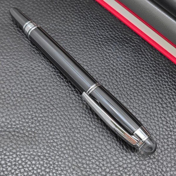 79 Black Grid Fountain Pen – Metal Barrel