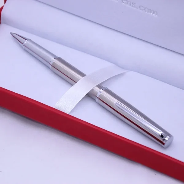 Stainless Steel Retractable Ballpoint Pen – Slim Profile