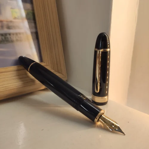 Metal Fountain Pen – Wide Gold & Silver Clip