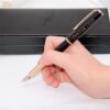 Black Fine-Nib Fountain Pen – 6-Cartridge Set