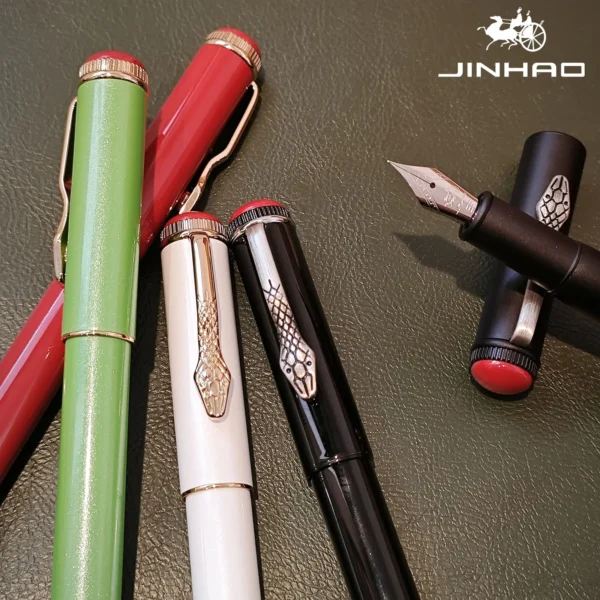025 Snake Motif Fountain Pen – Fine Nib