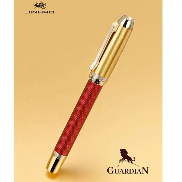 He7f2fd8150c444e1b67038e7e4799ccdx.webp 92 Red Metal Fountain Pen – Fine Nib