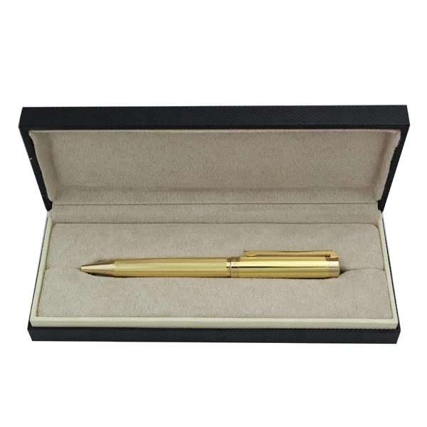 155 Gold-Tone Fountain Pen – Embossed Barrel