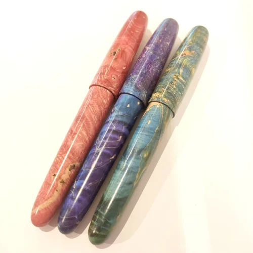9058 Wood-Finish Fountain Pen – Lightweight Design
