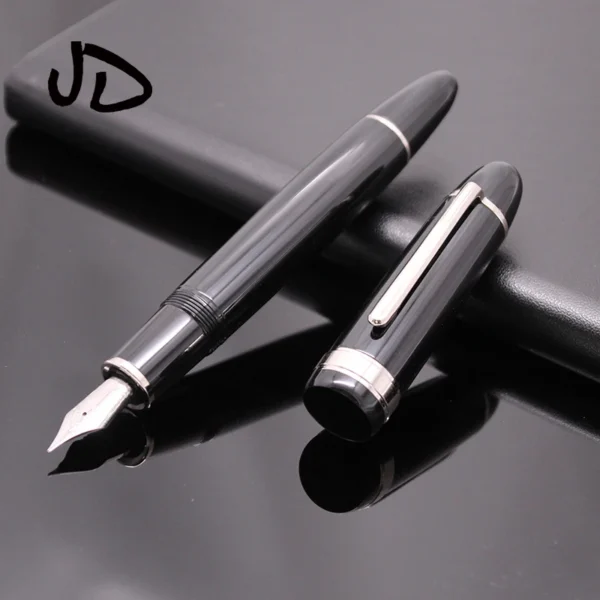 JD 149 Black Metal Fountain Pen – Gold or Silver Trim