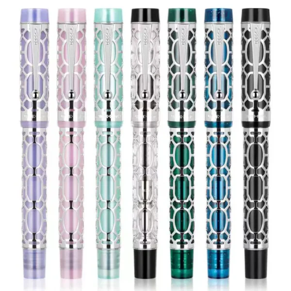 Century 100 Openwork Fountain Pen – Silver-Tone Detail