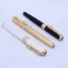 1200 Golden Dragon Fountain Pen – Red Crystal Accent