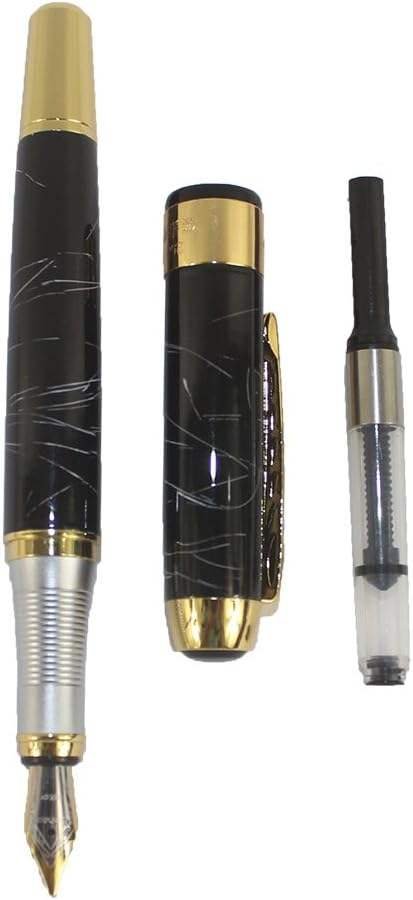 250 White Stripe Fountain Pen – 4-Piece Set