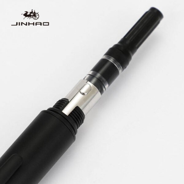 Striped Metal Retractable Fountain Pen – EF/F Nib