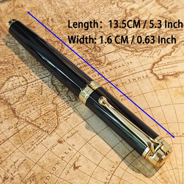 Hf7696c2ab59547669f4f125b6588af98A.webp Black Fountain Pen – Executive-Style Classic Design