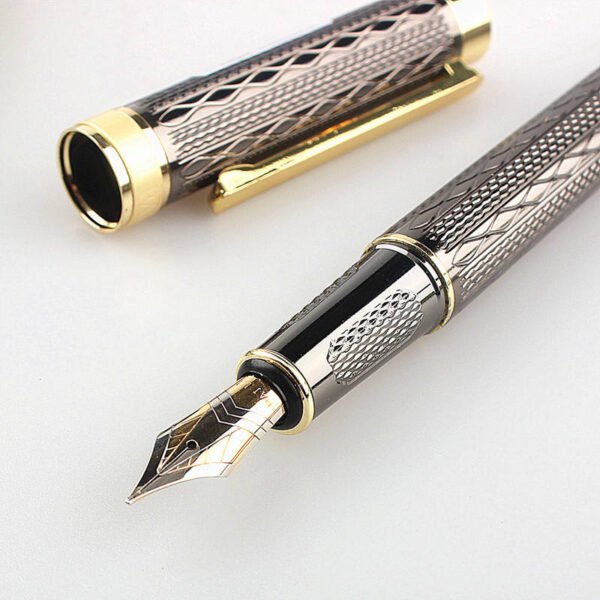 Hfe14ba8174844c49ba603a87f54535acv.jpg_960x960q80.jpg Executive-Style Metal Fountain Pen – Iridium-Point Nib